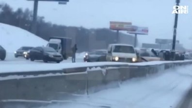 Масова верижна катастрофа в Москва