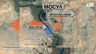 В източните предградия на Мосул има устроен бежански лагер, но условията са спартански