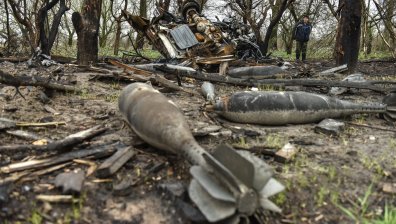 Руски ракети удариха град Бахмут, загинали са най-малко шестима души