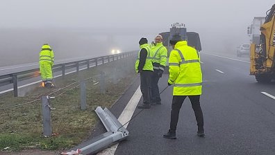АПИ към шофьорите: Карайте внимателно към София от 208 до 229 км на АМ "Тракия"