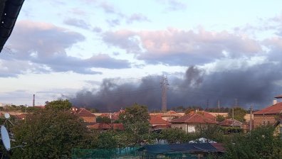 Пожар пламна ТЕЦ "Брикел" в Гълъбово