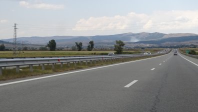 В една лента ще се извършва движението в платното за Кулата на АМ "Струма"