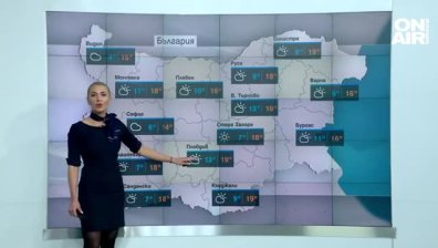 Все по-ниски температури и валежи от дъжд в края на работната седмица
