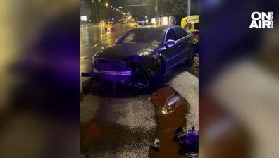 Верижна катастрофа на Орлов мост, ударили са се най-малко три автомобила