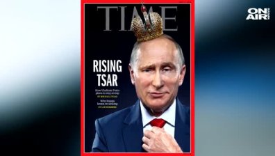 "Time" сложи Путин на корицата си с корона на главата
