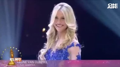 "Мис Белгия" се спънa в роклята си и остана без сутиен (+Видео)