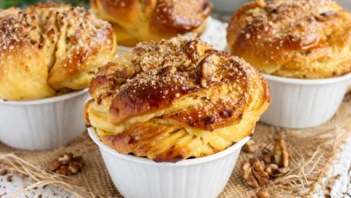 Козуначени мъфини на конци с аромат на ванилия