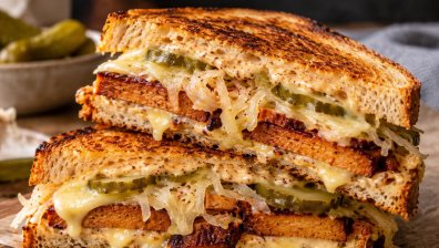 Рецепта за тост с тофу по Рубен