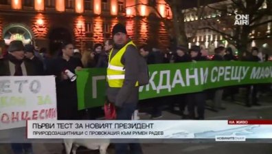 Природозащитници протестират пред президентството