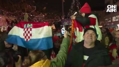 Победата на Хърватия доведе до бурна радост в страната