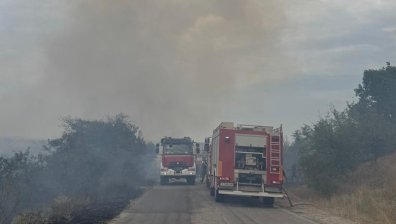 Пожарът в Харманли е унищожил 30 000 декара площ