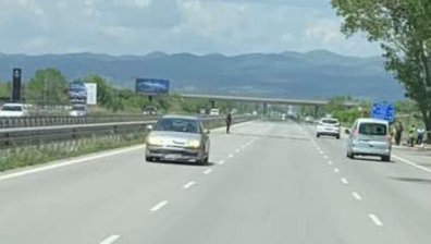 Срещу всички и правилата: Шофьор кара в насрещното на Околовръстното в София