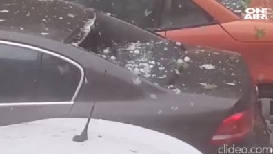 Градушка с размер на яйце удари северозападна Румъния (Видео)
