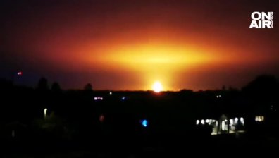 Мълния предизвика експлозия в резeрвоар за биогаз във Великобритания (+ВИДЕО)