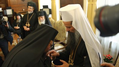 Патриарх Даниил приветства новия Видински митрополит Пахомий