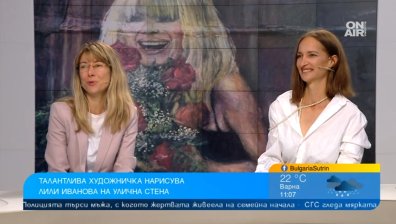 Мащабен стенопис на Лили Иванова предизвика фурор в интернет