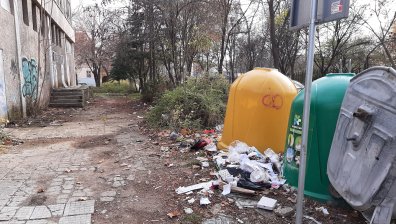 Боклуци, мръсотия - предколедна декорация в Кърджали