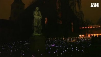 "Поле от светлина" озари датския Оденсе в чест на Андерсен