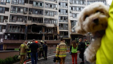 Последиците в Киев след мощната руска атака (СНИМКИ)