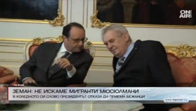Чешкият президент не иска мигранти мюсюлмани
