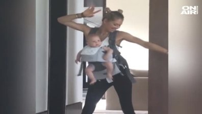 Анна Курникова танцува на "Move to Miami" с дъщеря си