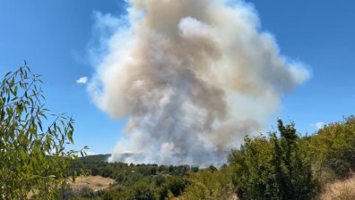 Новият пожар в Хасковско се разраства (+ВИДЕО)