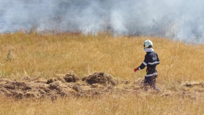 Стихия край морето: Пожар край Слънчев бряг обхвана около 100 декара