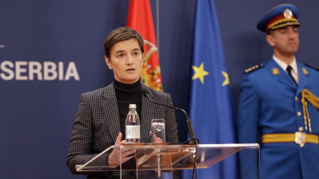 Сръбският министър председател Ана Бърнабич смята за недопустимо дори хипотетично допускане
