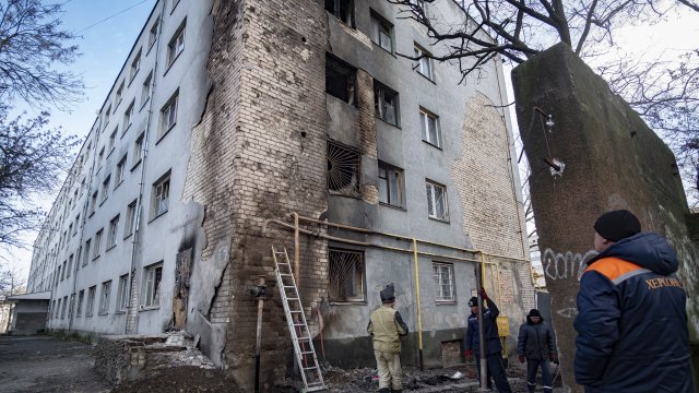 Центърът на Херсон е обстрелван от руските сили Това съобщи