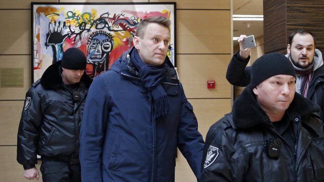 Критикът на Кремъл Алексей Навални който бе осъден на 9