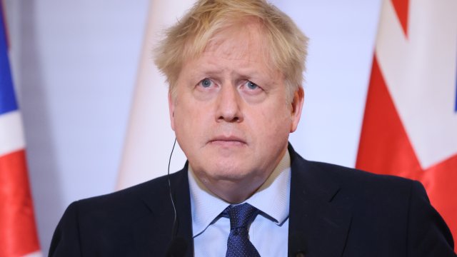 Британският премиер Борис Джонсън който е на посещение в Полша