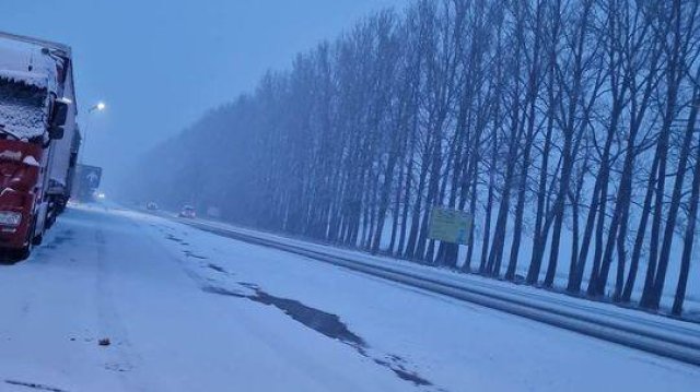 Няколко тежкотоварни камиона са блокирали на пътя Благоевград Банско в района