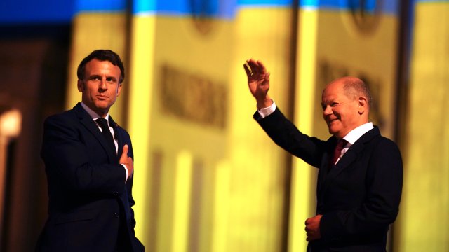 Лидерите на Германия и Франция приветстваха факта че руският президент