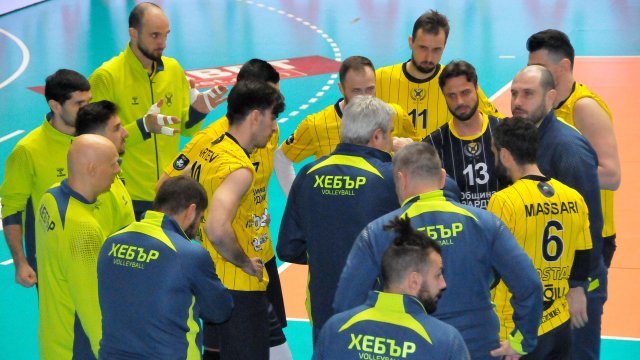 Волейболистите на Хебър Пазарджик записаха трета победа в Шампионската лига