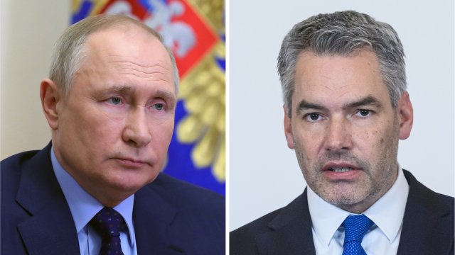 Руският президент Владимир Путин е казал на австрийския канцлер Карл