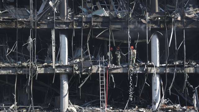 Най малко един човек бе убит днес при атака с дронове