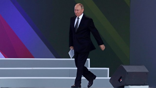 Доверието на хората в Русия към президента Владимир Путин е