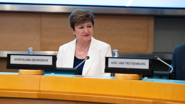 Управляващият директор на Международния валутен фонд (МВФ) Кристалина Георгиева предупреди в