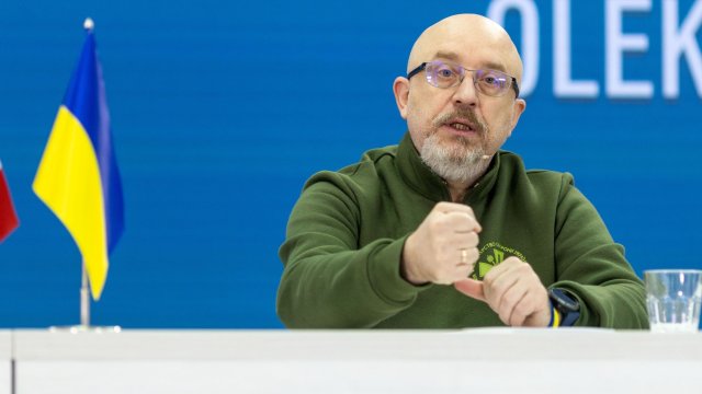 Американският министър на отбраната Лойд Остин и украинският му колега