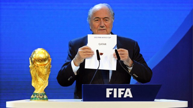 Бившият президент на ФИФА Сеп Блатер по време на чието