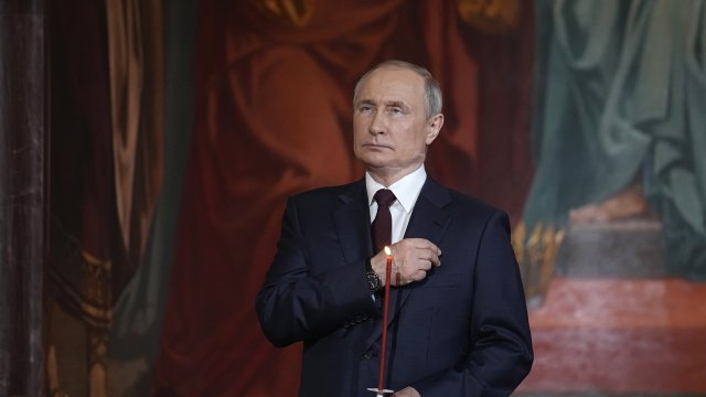 Руският президент Владимир Путин отбеляза настъпването на православния Великден Той