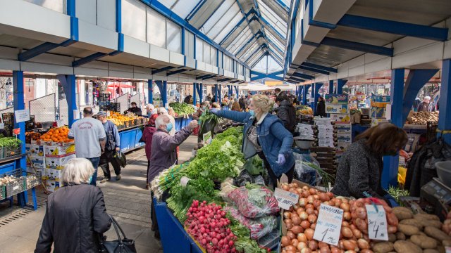 Индексът на тържищните цени който отразява цените на хранителните стоки