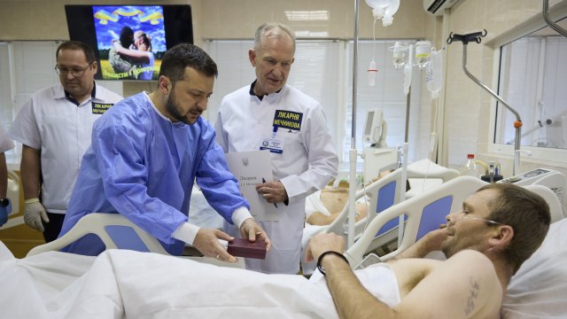 Президентът на Украйна Володимир Зеленски посети Днепропетровска област в източната