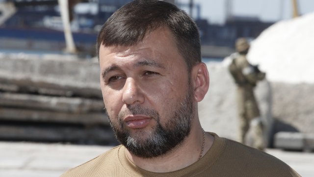 Лидерът на самопровъзгласилата се Донецка народна република ДНР Денис Пушилин