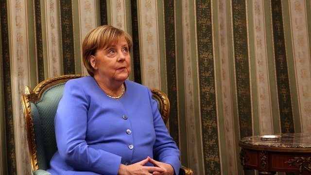 Изпълняващата длъжността канцлер на Германия Ангела Меркел за първи път
