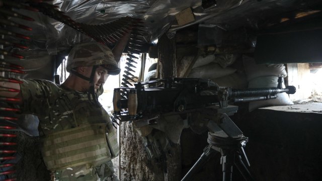 Ръководителите на самопровъзгласилите се Донецка народна република ДНР Денис Пушилин