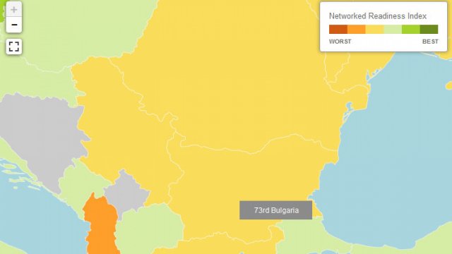 България на 73-о място в света по ICT 2015-WEF