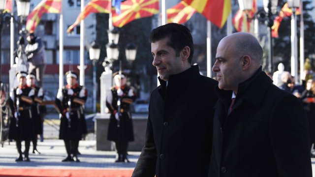 Премиерът на Република Северна Македония Димитър Ковачевски пристига на официално
