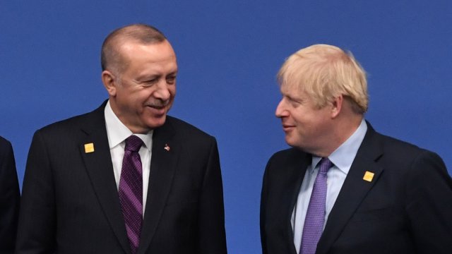 Премиерът на Обединеното кралство Борис Джонсън обсъди с турския президент