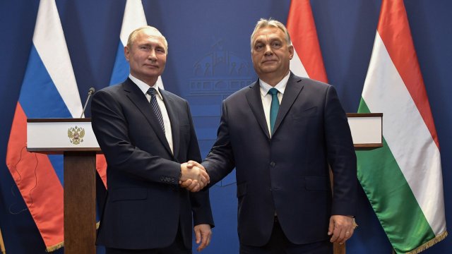 Владимир Путин поздрави унгарския премиер Виктор Орбан, след като неговата